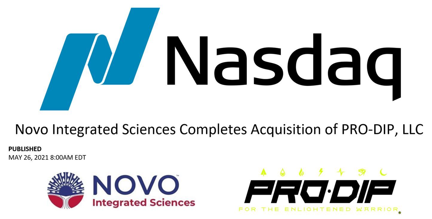 Novo Integrated Sciences Completes Acquisition of PRO-DIP, LLC